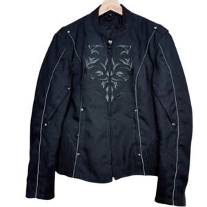 Boutique Of Leather Canada Motorcycle Womens Medium Textile Embroider Jacket